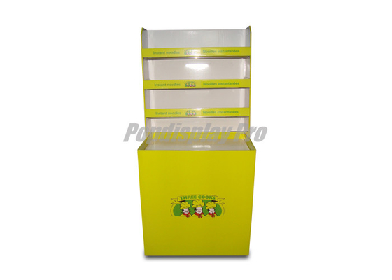 Full Color Printed Cardboard Floor Displays Paper With 1 Square Base