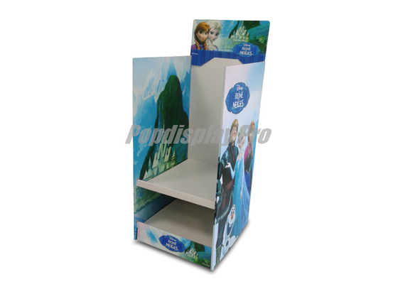 Free Standing Cardboard Floor Displays 2 Layers Side Panel Cardboard Store Displays